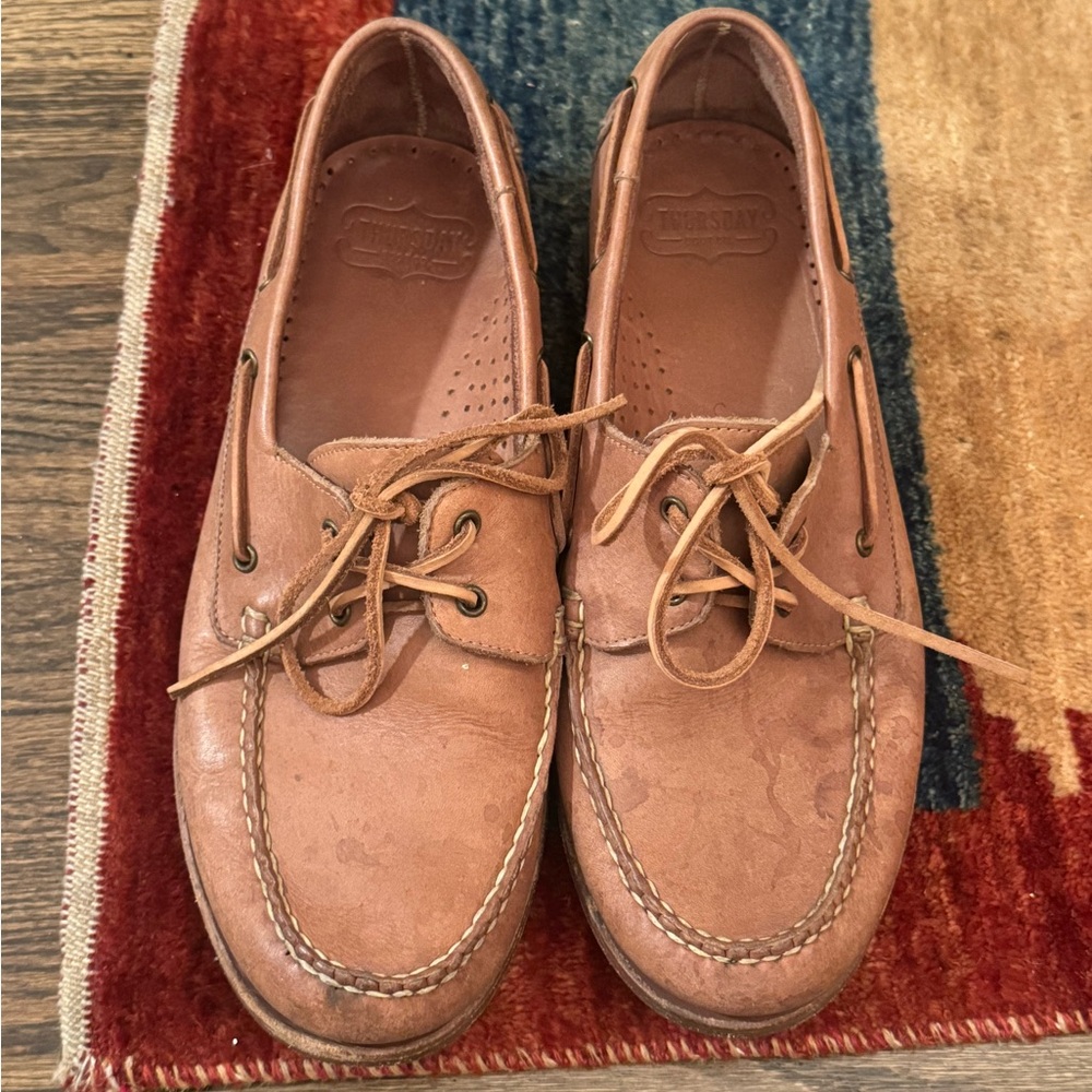 Thursday Boot Company Men's Brown Leather Boat Shoes